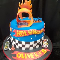 hot wheels birthday cake