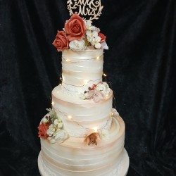 dog and orange flowers